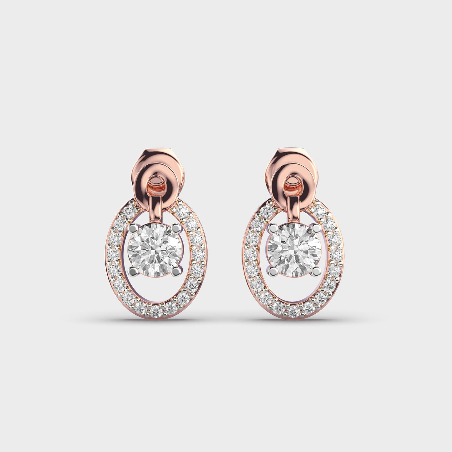 Centered in Love Diamond Earrings