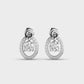 Centered in Love Diamond Earrings