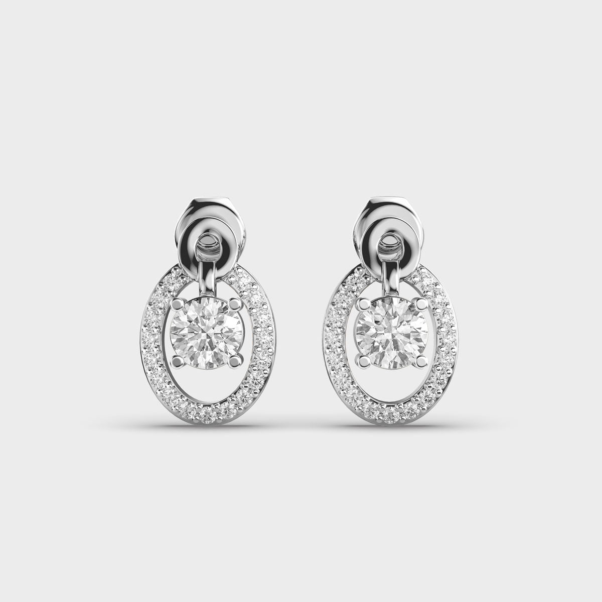 Centered in Love Diamond Earrings