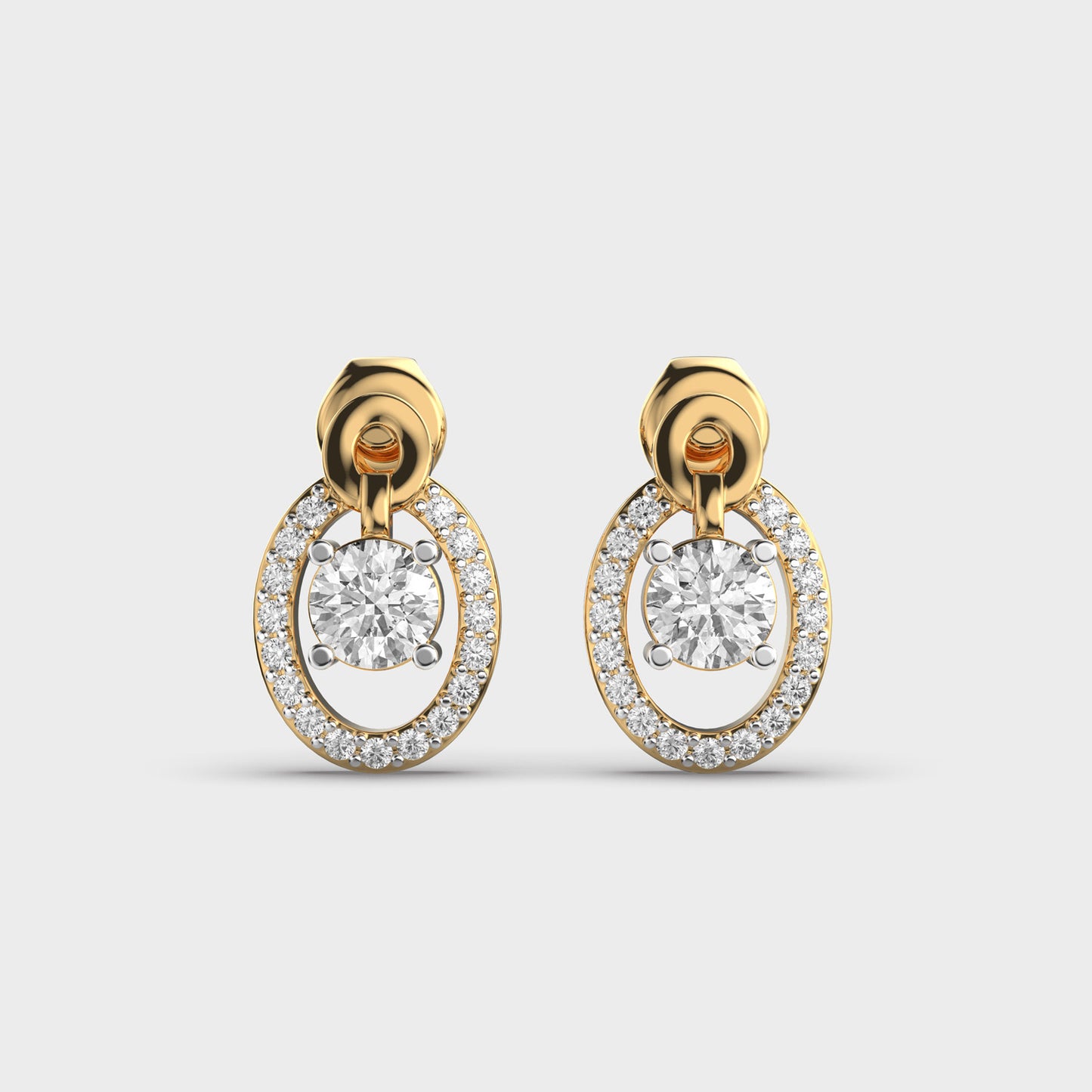 Centered in Love Diamond Earrings