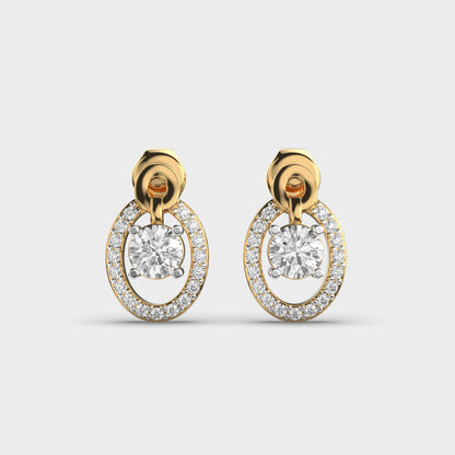 Centered in Love Diamond Earrings
