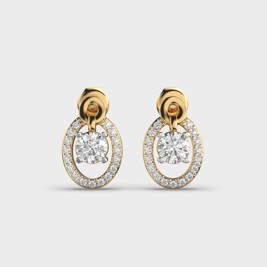 Centered in Love Diamond Earrings