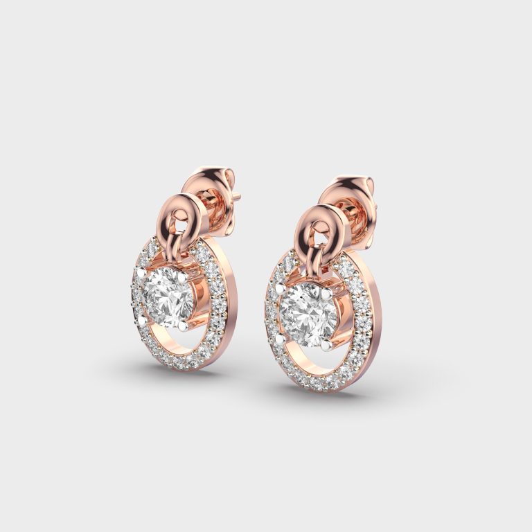 Centered in Love Diamond Earrings