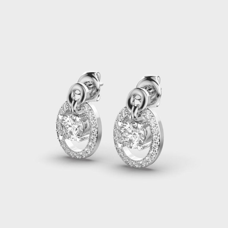 Centered in Love Diamond Earrings