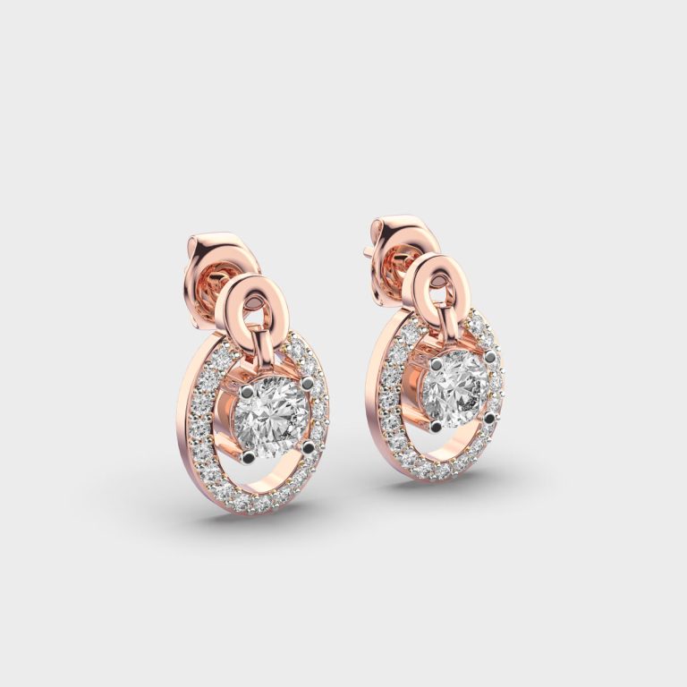 Centered in Love Diamond Earrings