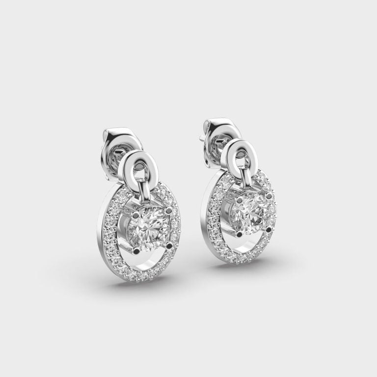 Centered in Love Diamond Earrings
