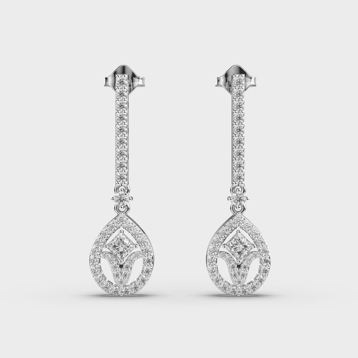 Adventurous Drops Diamond Earrings