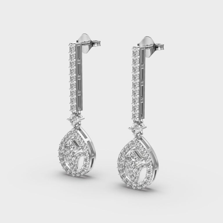 Adventurous Drops Diamond Earrings