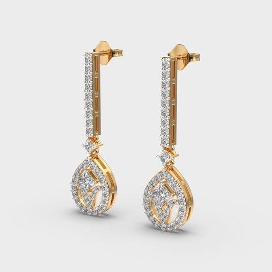 Adventurous Drops Diamond Earrings