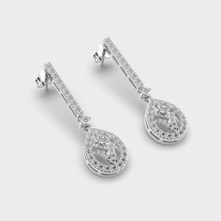 Adventurous Drops Diamond Earrings