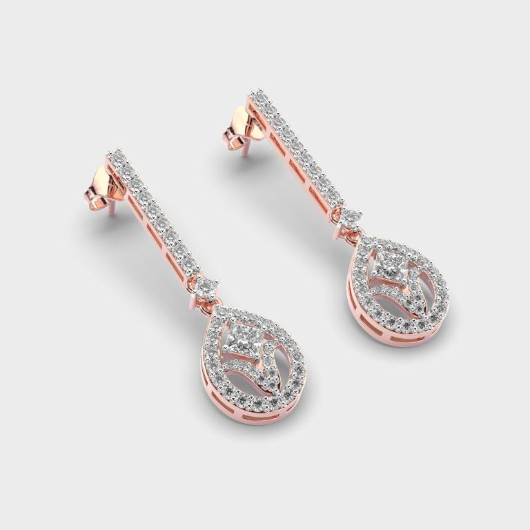 Adventurous Drops Diamond Earrings