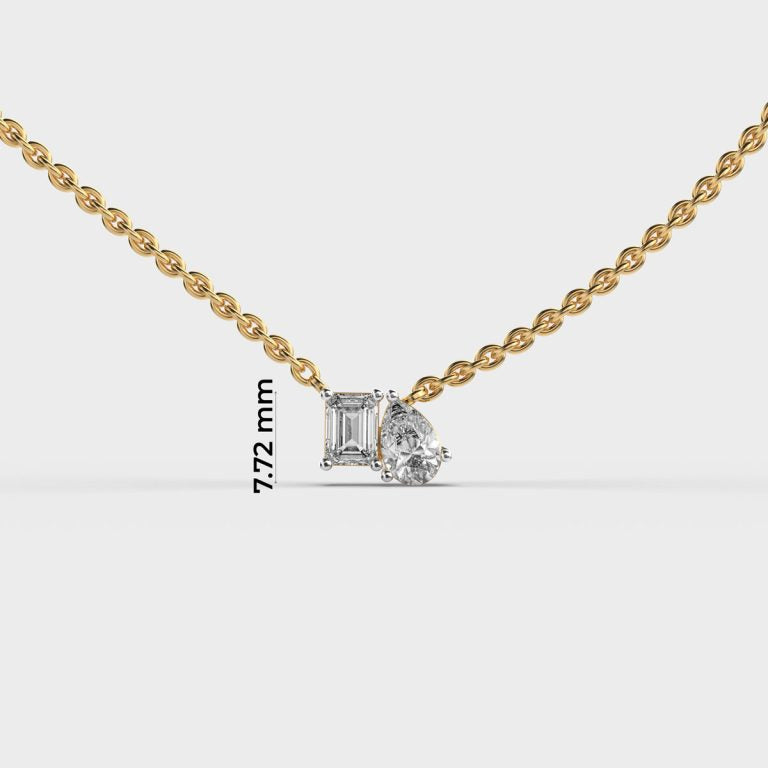 Uniquely Together Diamond Pendant (With Chain)