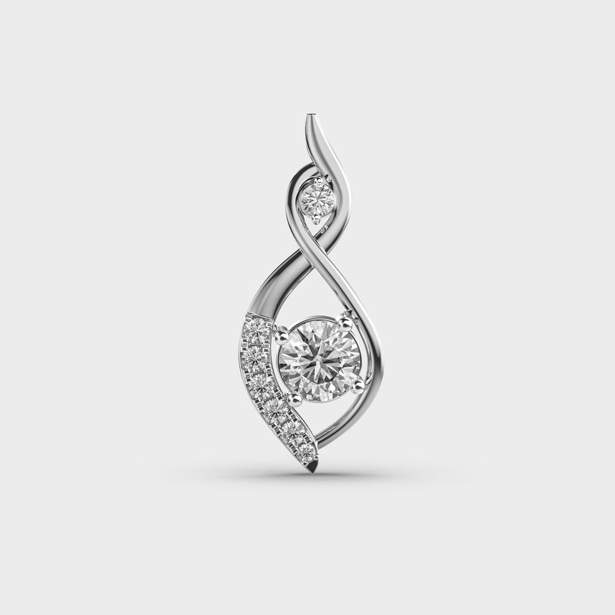 Contemporary Royalty Diamond Pendant