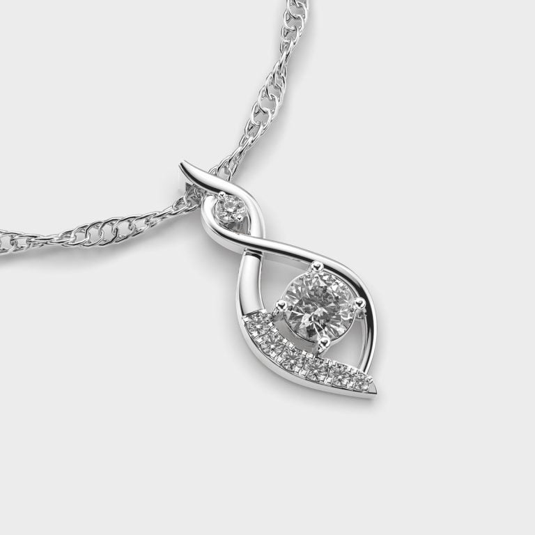 Contemporary Royalty Diamond Pendant