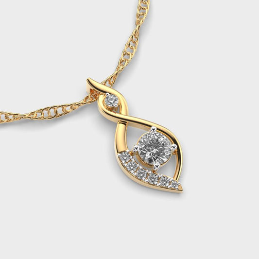 Contemporary Royalty Diamond Pendant
