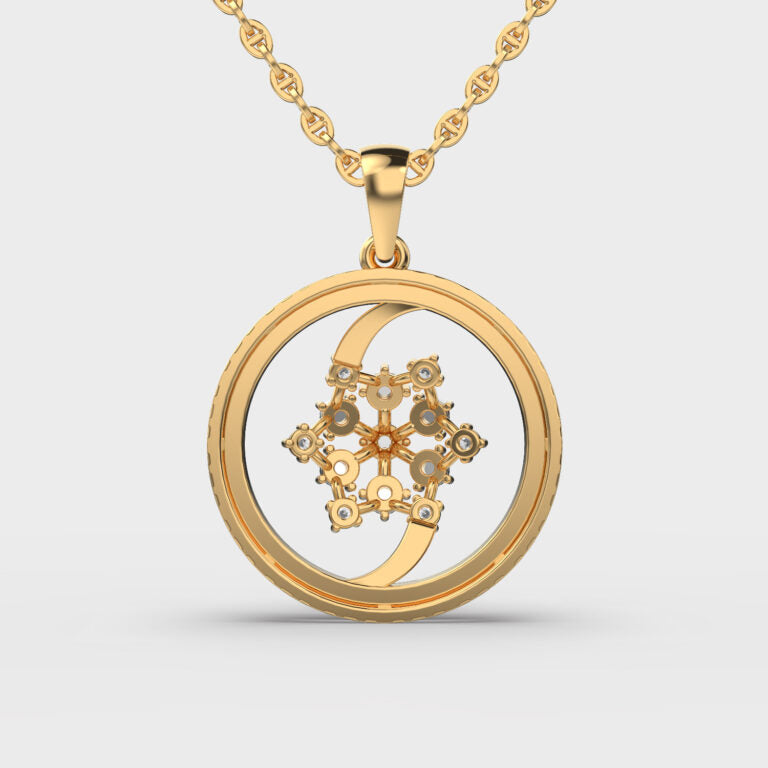 Mystical Splendor Diamond Pendant (Without Chain)