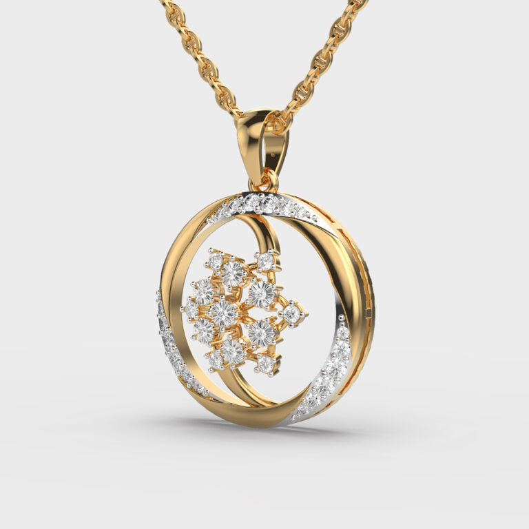 Mystical Splendor Diamond Pendant (Without Chain)