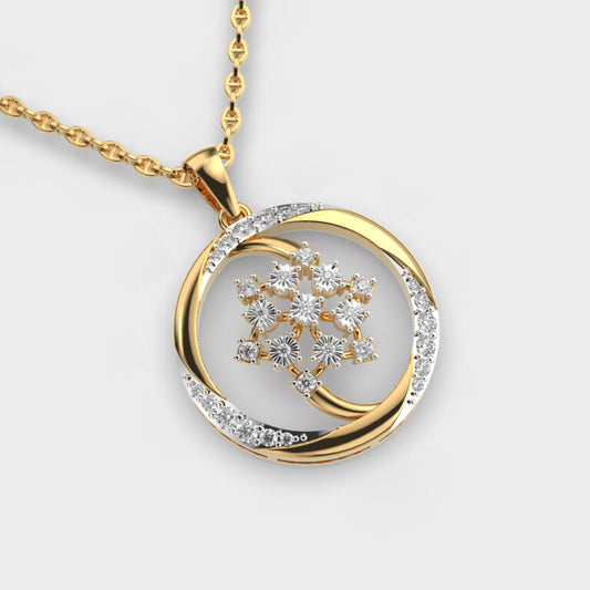 Mystical Splendor Diamond Pendant (Without Chain)