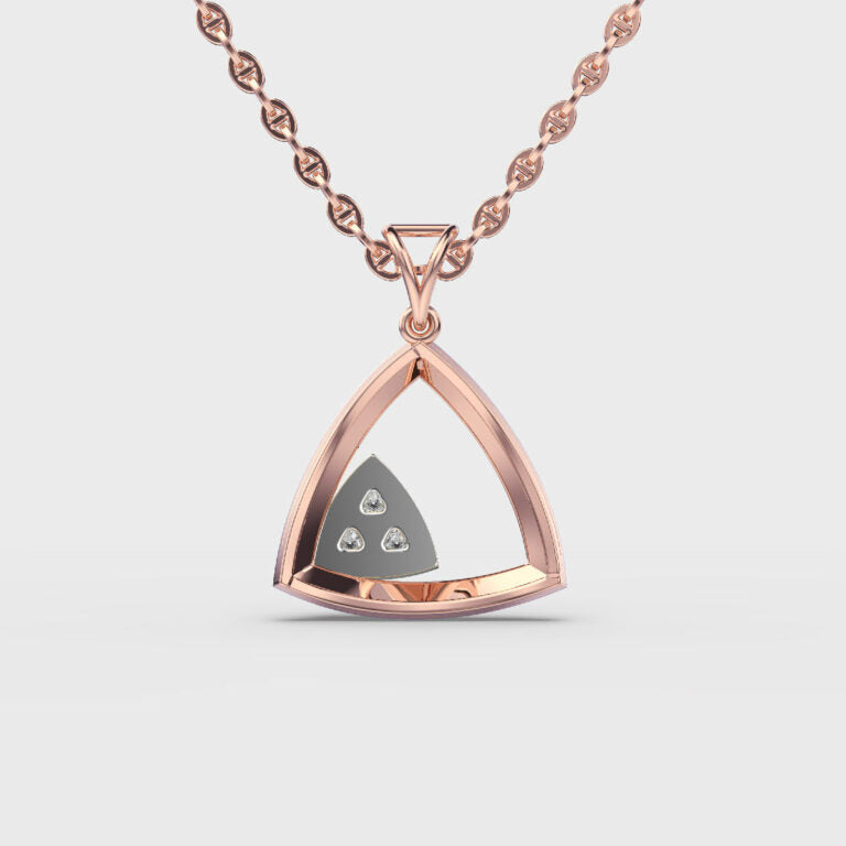 Edgy Spark Diamond Pendant (Without Chain)