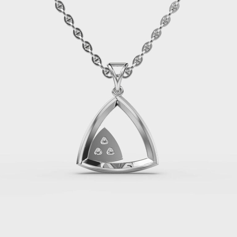 Edgy Spark Diamond Pendant (Without Chain)