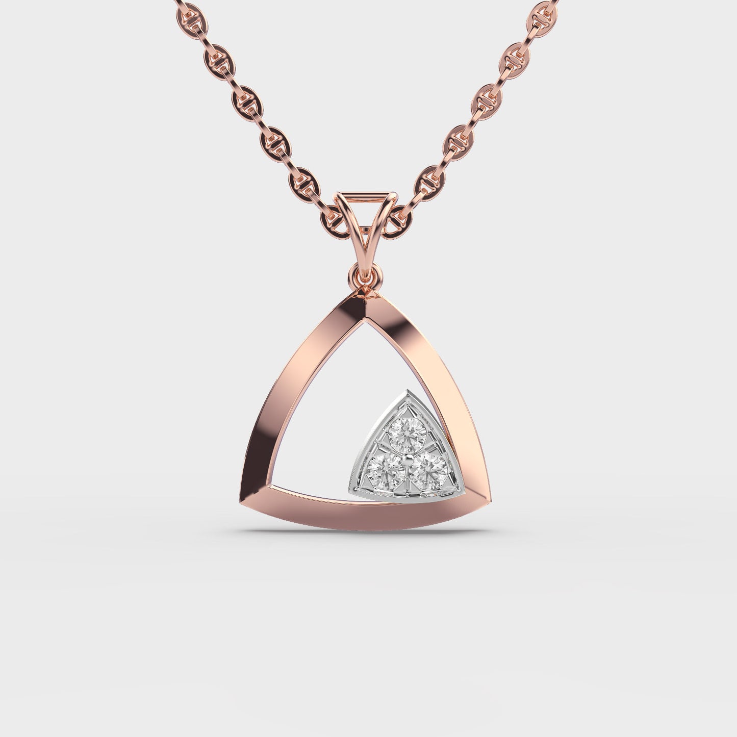 Edgy Spark Diamond Pendant (Without Chain)
