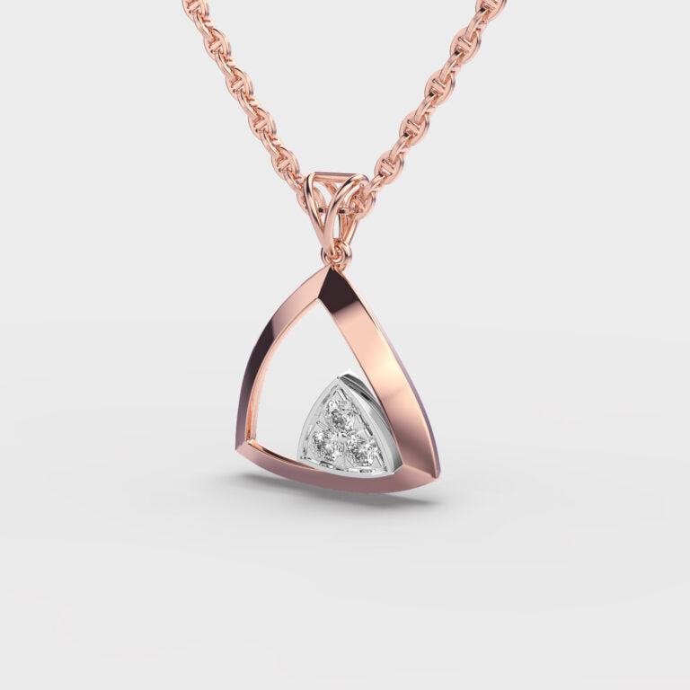 Edgy Spark Diamond Pendant (Without Chain)