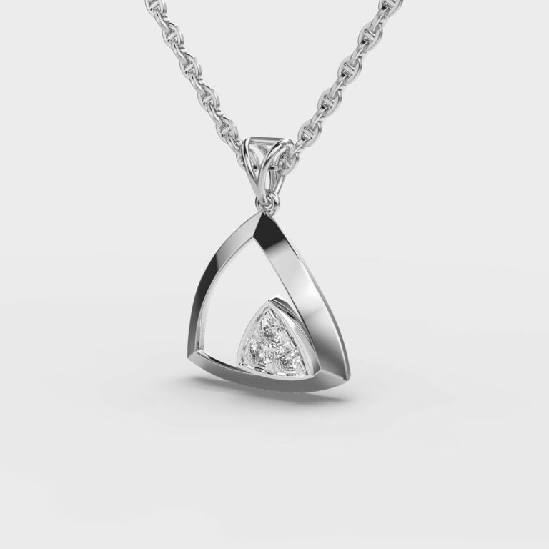 Edgy Spark Diamond Pendant (Without Chain)