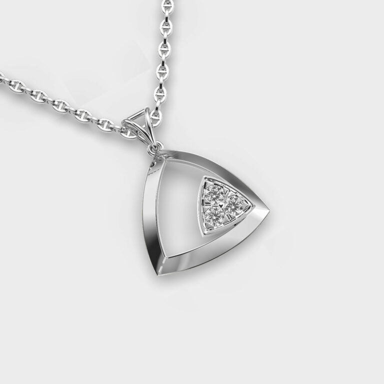 Edgy Spark Diamond Pendant (Without Chain)
