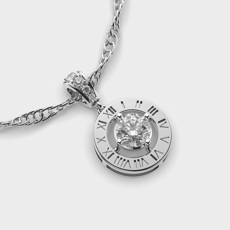 Core Loop Diamond Pendant (With Chain)