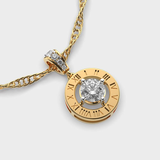 Core Loop Diamond Pendant (With Chain)