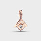 Ribboned Jewel Diamond Pendant