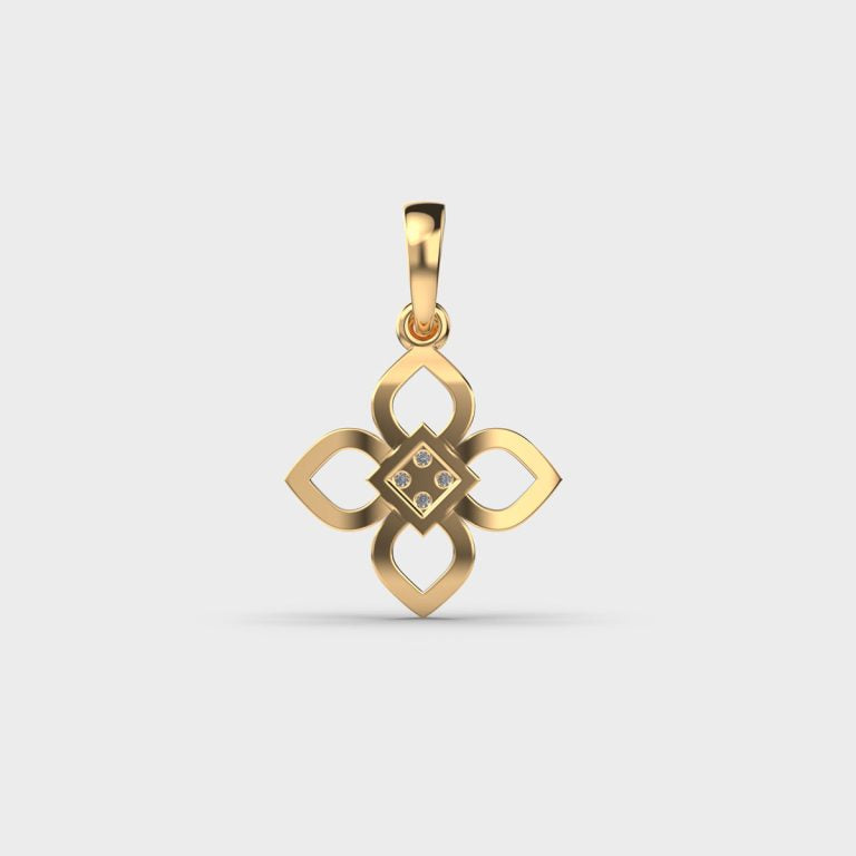Floral Essence Diamond Pendant