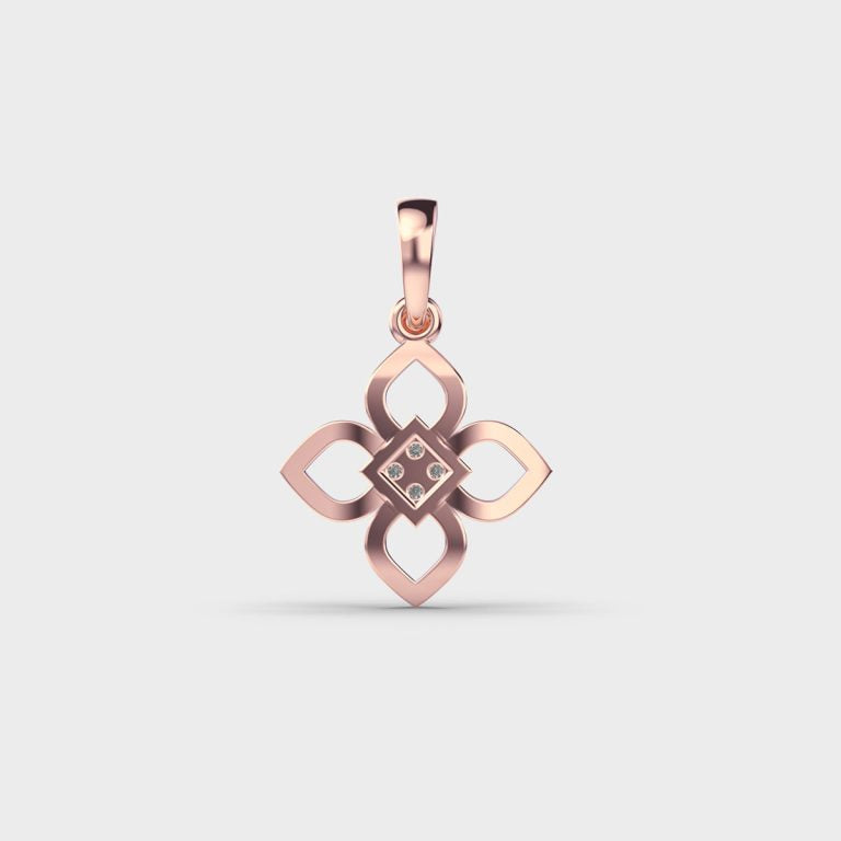 Floral Essence Diamond Pendant