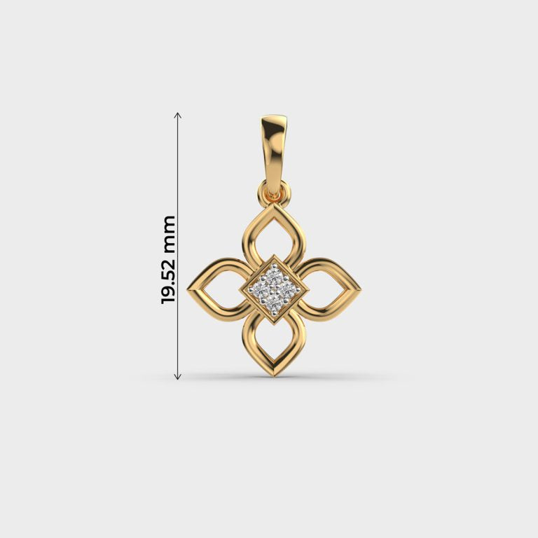 Floral Essence Diamond Pendant