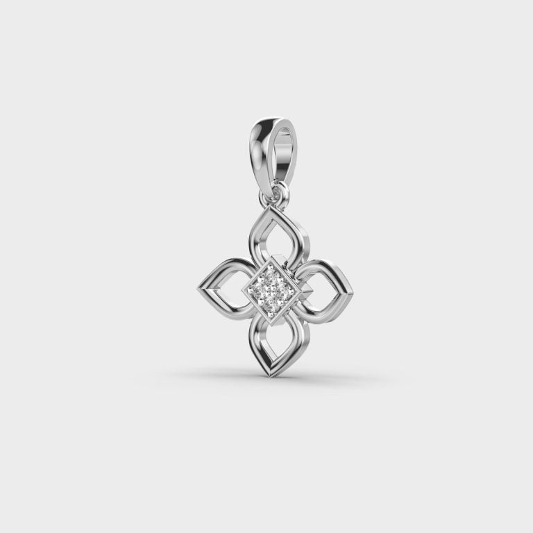 Floral Essence Diamond Pendant