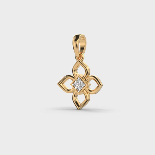 Floral Essence Diamond Pendant