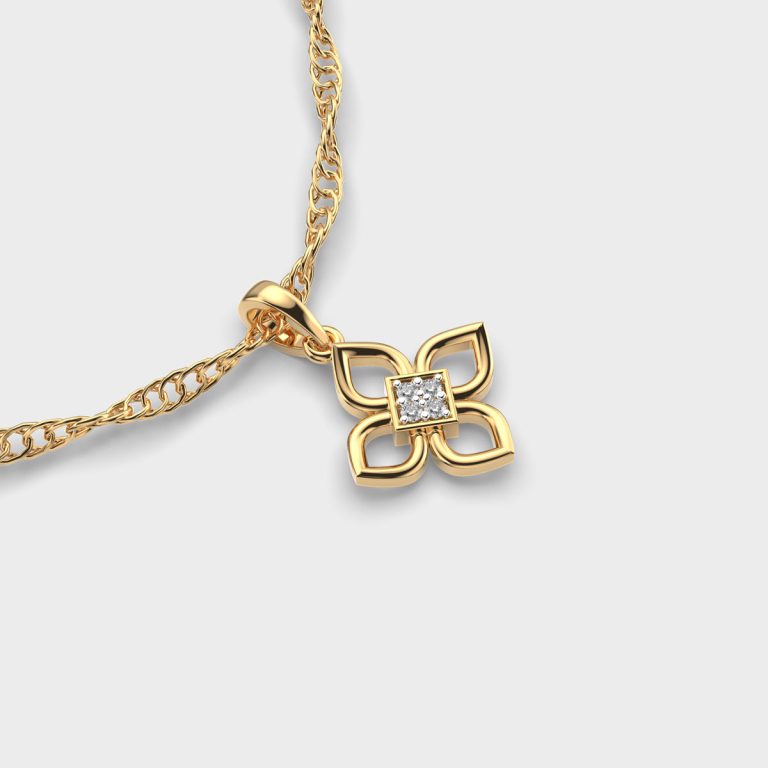 Floral Essence Diamond Pendant