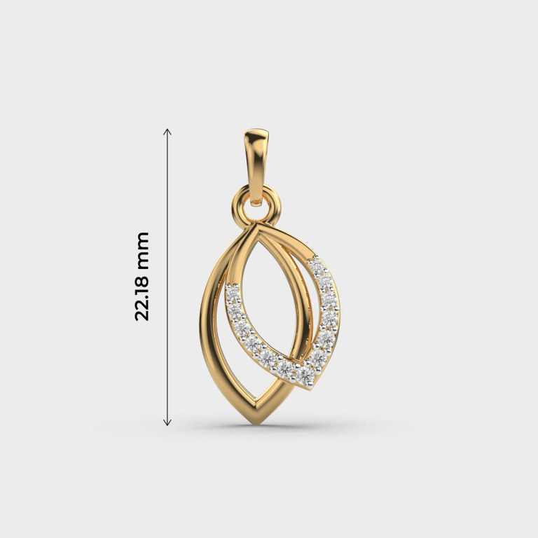 Modern Cinderella Diamond Pendant