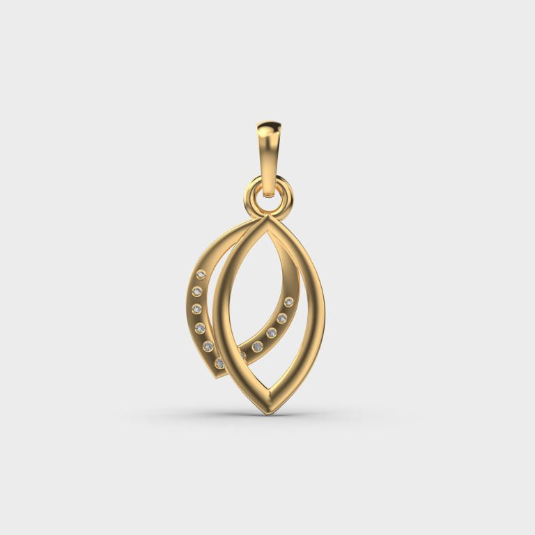 Modern Cinderella Diamond Pendant