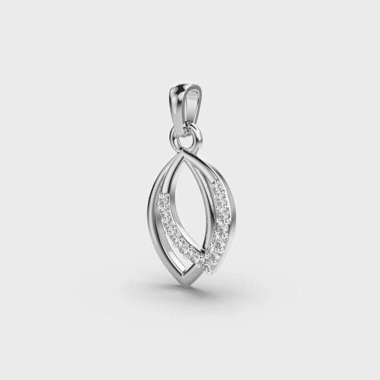 Modern Cinderella Diamond Pendant