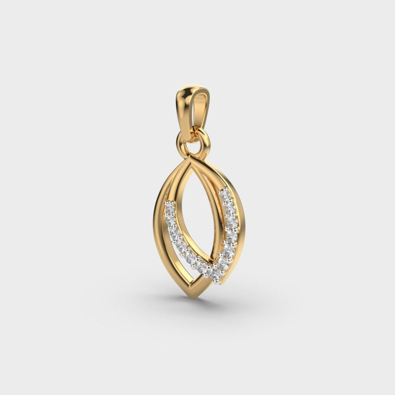 Modern Cinderella Diamond Pendant