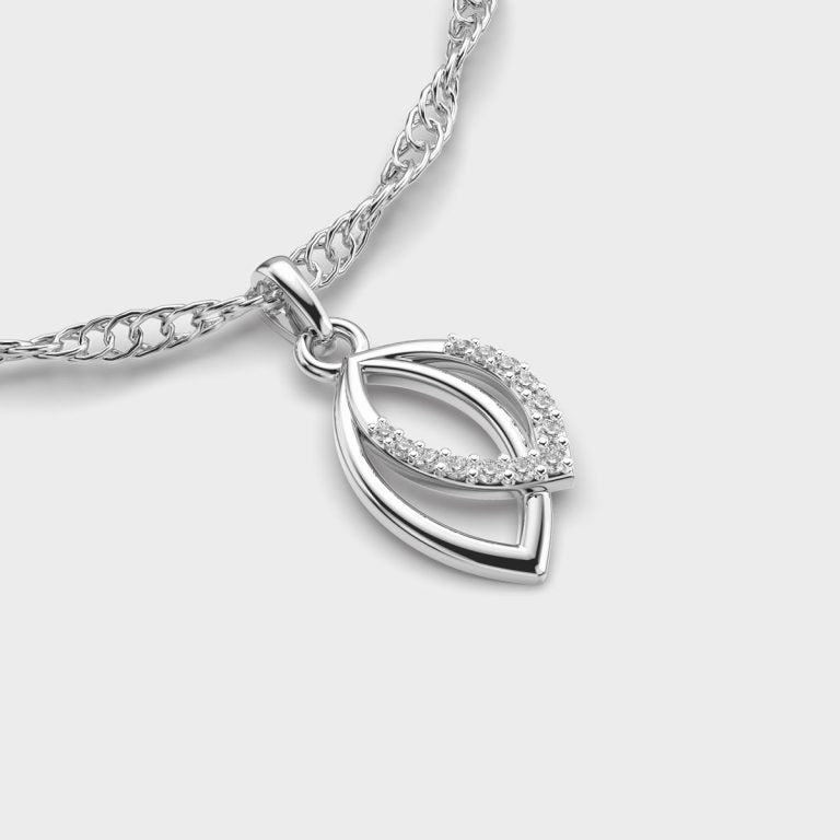 Modern Cinderella Diamond Pendant