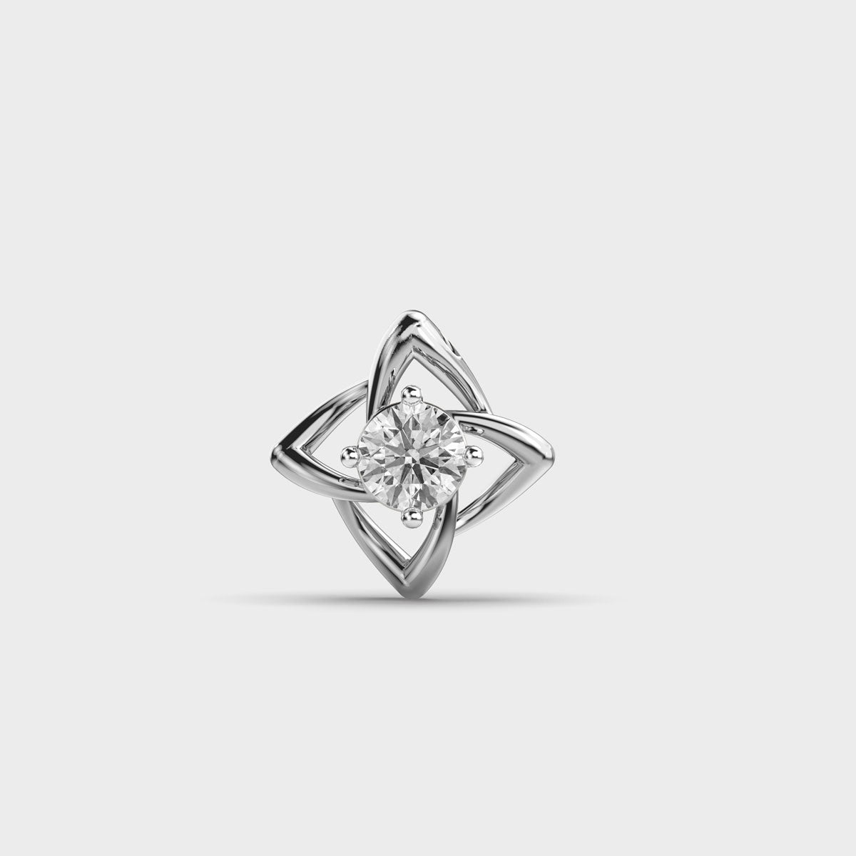 Subtle Blossom Diamond Pendant