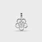 Rosette Charm Diamond Pendant