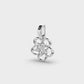Rosette Charm Diamond Pendant