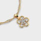 Rosette Charm Diamond Pendant