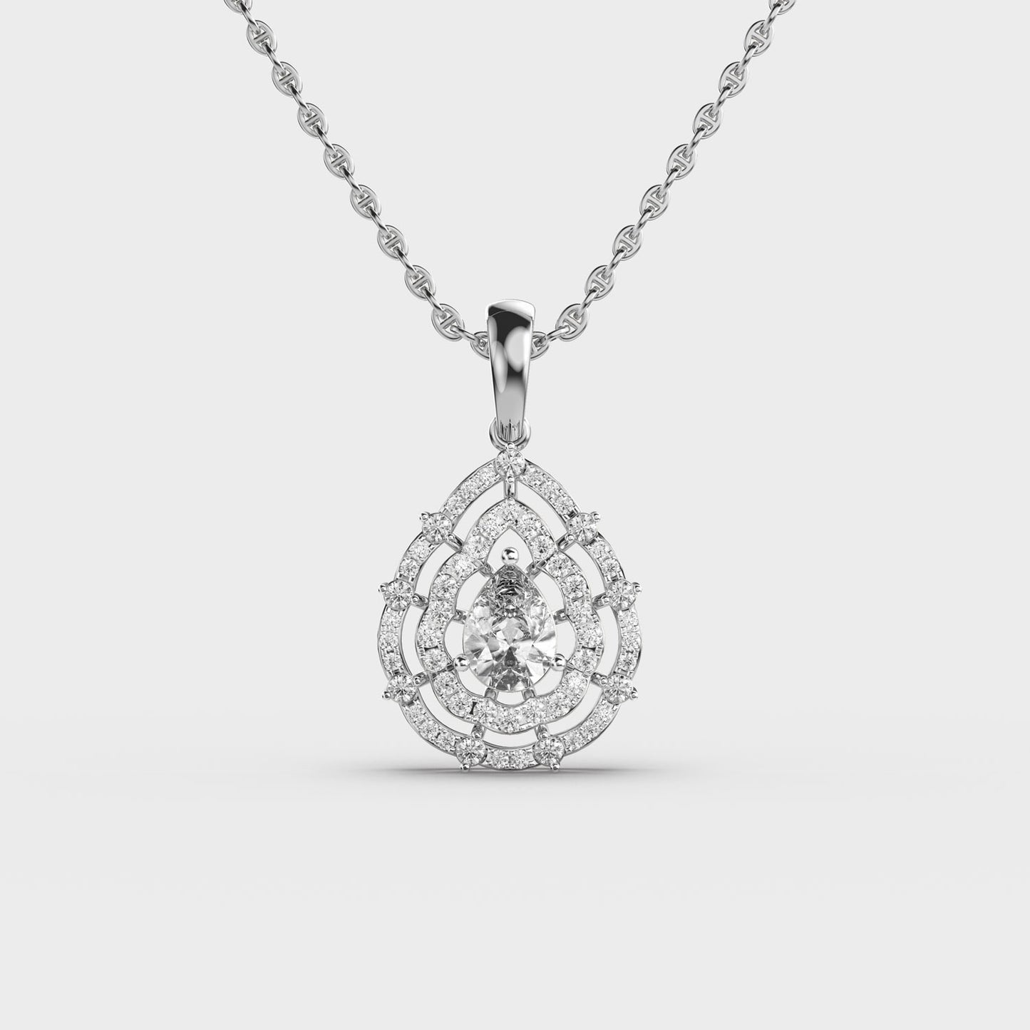 Enchanting Drops Diamond Pendant