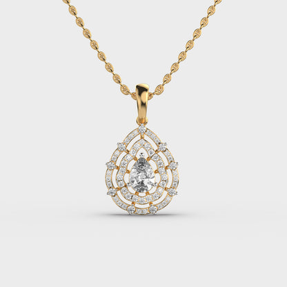 Enchanting Drops Diamond Pendant