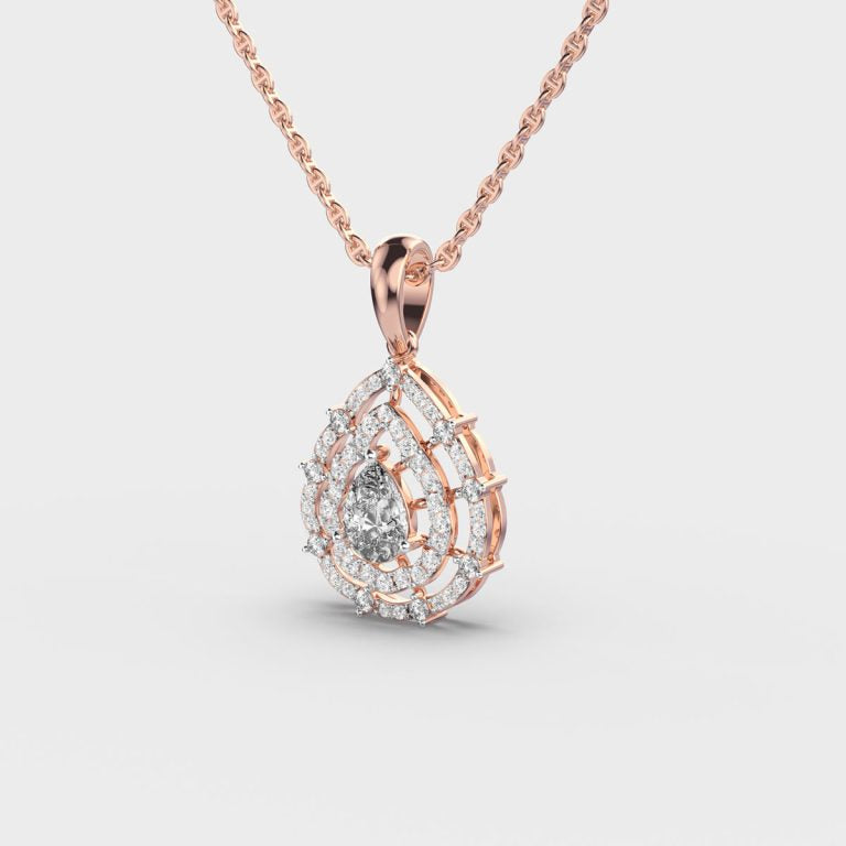 Enchanting Drops Diamond Pendant