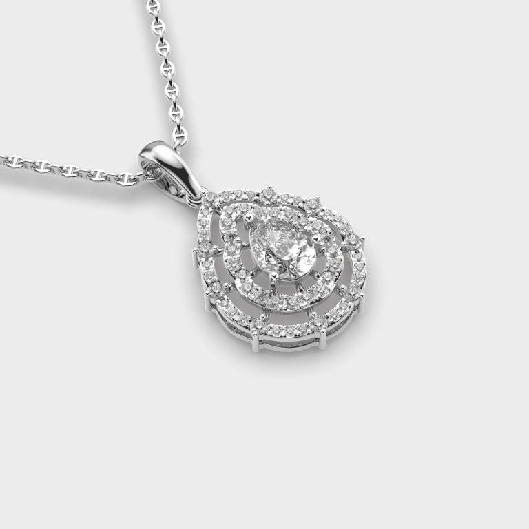 Enchanting Drops Diamond Pendant